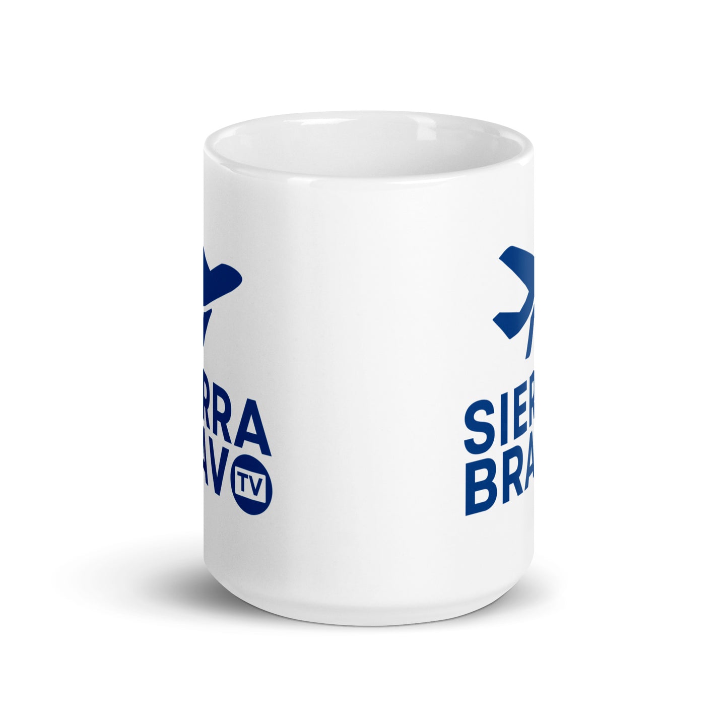 Sierra Bravo TV White Glossy Mug