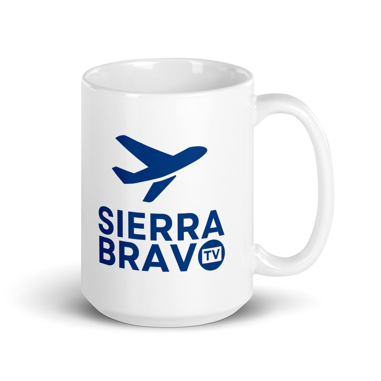 Sierra Bravo TV White Glossy Mug